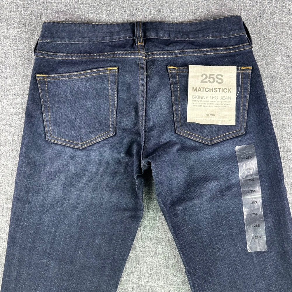 J.Crew Jeans Womens 25S Matchstick Skinny Leg Dark Wash Blue Stretch NEW